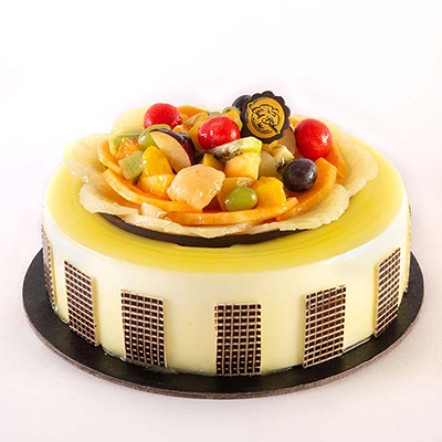 "Designer Fruit Fresca Cake - 1 kg (Bangalore Exclusives) - Click here to View more details about this Product